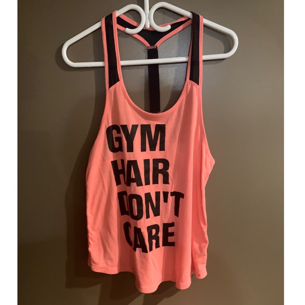 Peach tank top gym shirt